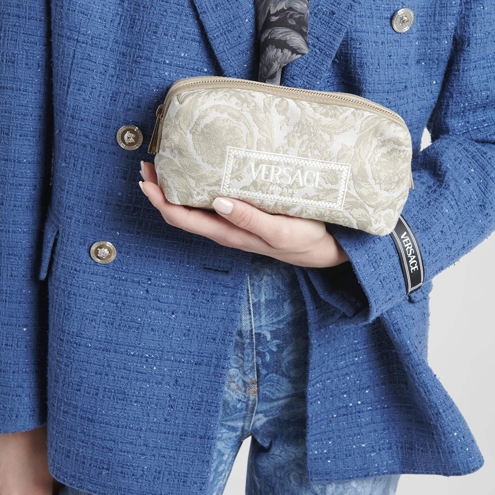 NWT Versace Beige Pouch - Picture 14 of 16